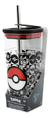 Vaso Pokemon Acrilico 540 Ml Con Pajita De Acero Inoxidable Color Negro - comprar online
