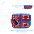 Lunchera Con Divisiones Infantil Vianda Escolar Spiderman Color Rojo Spiderman - Spidey - ToysTomy