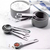 Imagem do Kit Medidor Culinário - Colheres e Copos em Aço Inox (8 Peças)