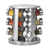 Porta-Temperos Giratório Inox com Suporte - 12 Potes de Condimentos