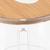 Porta Papel Higiênico de Luxo Transparente com Tampa de Bambu - DROPLY ATACADO