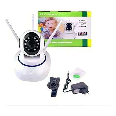 Câmera IP 3 Antenas Wireless Sem Fio Onvif Wi-Fi HD