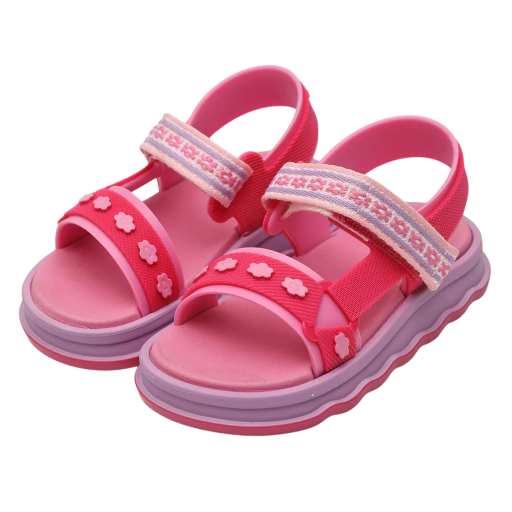 Sandália Baby Papete Zaxynina Fofurice Confortável Ajustável