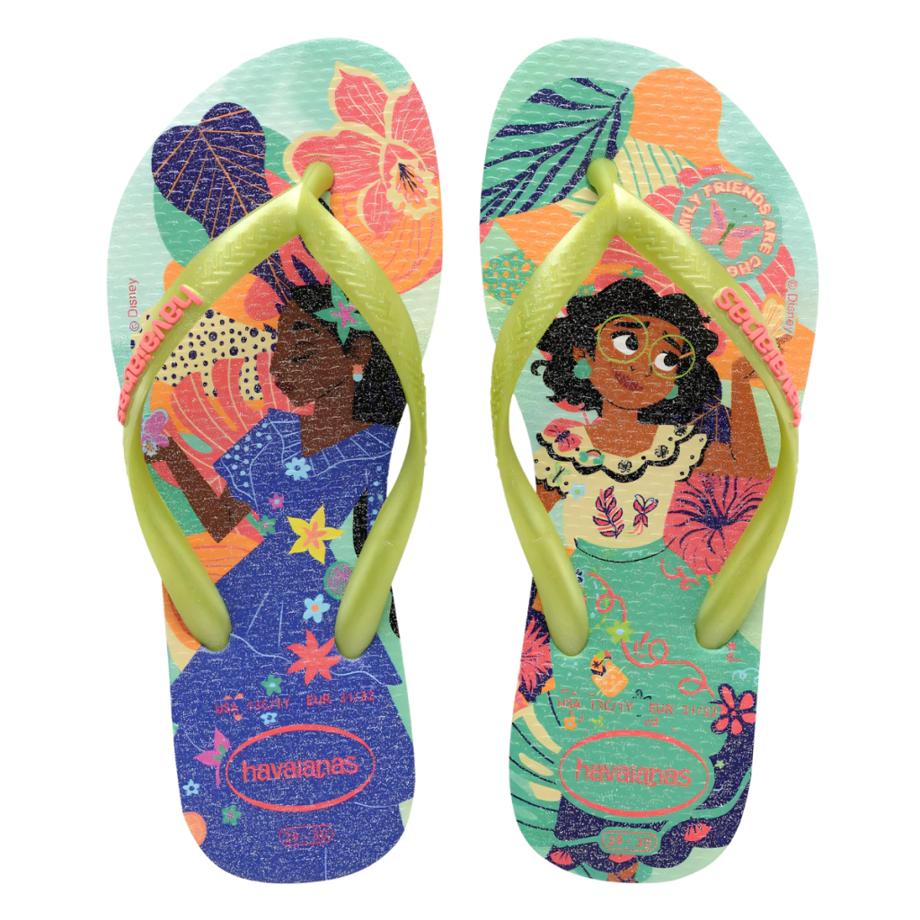 SANDALIAS HAVAIANAS KIDS SLIM PRINCESS VERDE MATCHA