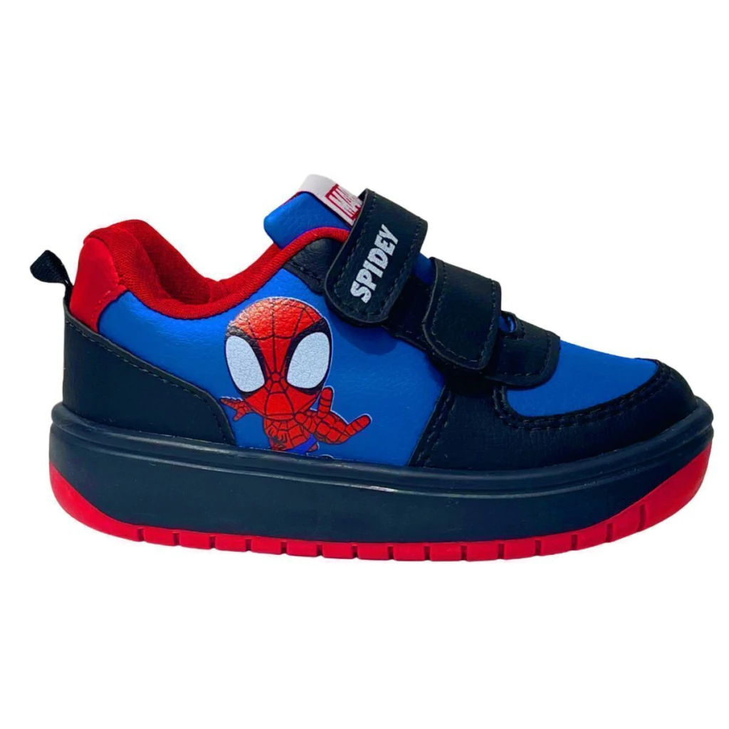 Tênis Baby Homem Aranha Disney Confortável Autocolante Calce Fácil