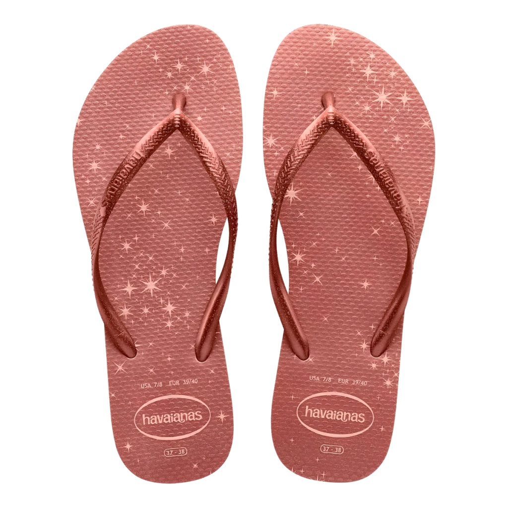 SANDALIAS HAVAIANAS SLIM GLOSS FC ROSA BALLET/ DOURADO BLUSH