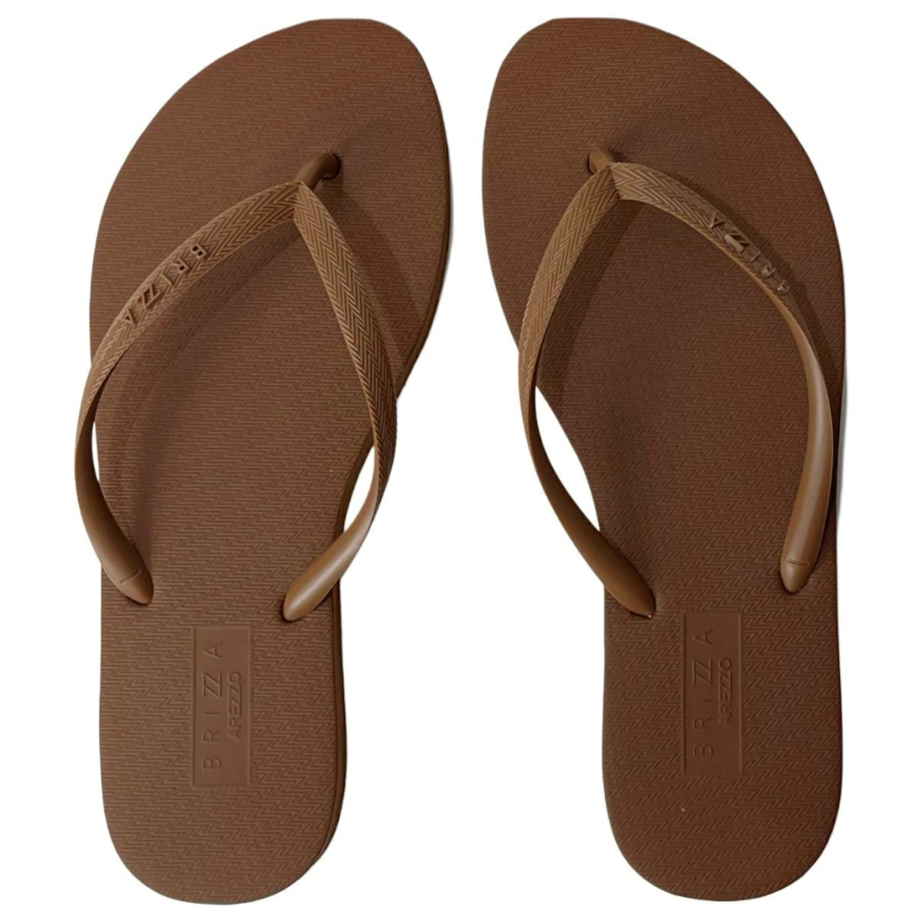 Chinelo De Dedo Brizza Arezzo Feminino Marrom Dia A Dia Versátil