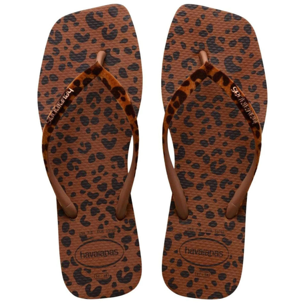 Chinelo Original Havaianas Slim Square Velvet Animais Femino