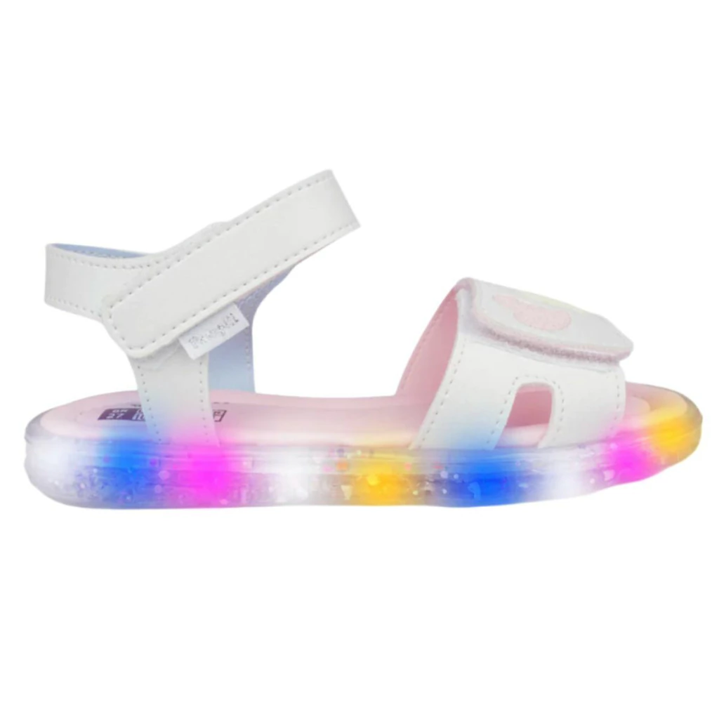Sandália Pampili Lulli Led Corações Menina Infantil