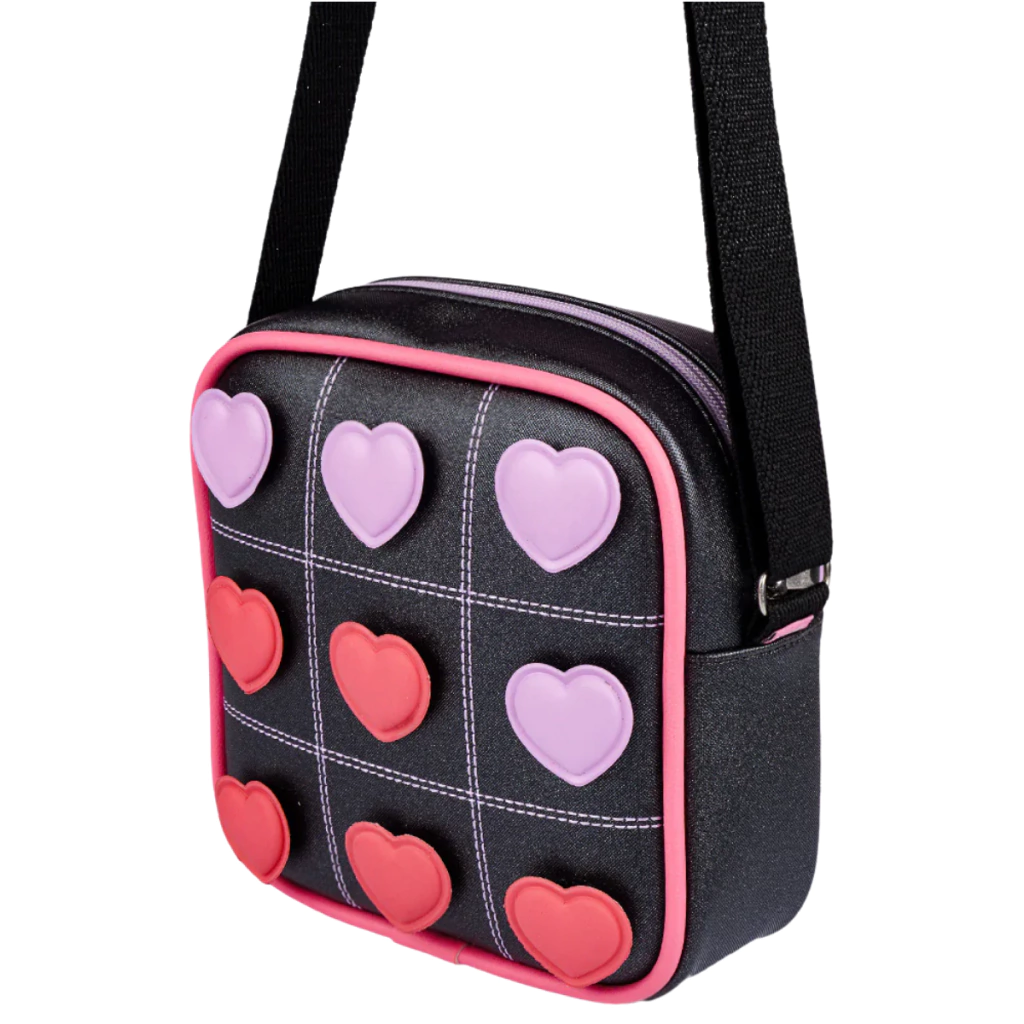 Bolsa Pampili Tiracolo Infantil com Jogo da Velha Customizável e Alça Regulável