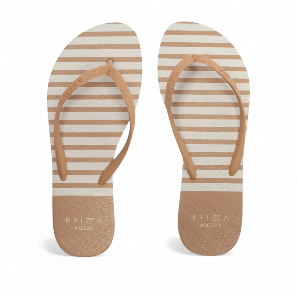 Brizza Sandalia Salto Rasteiro Plastico