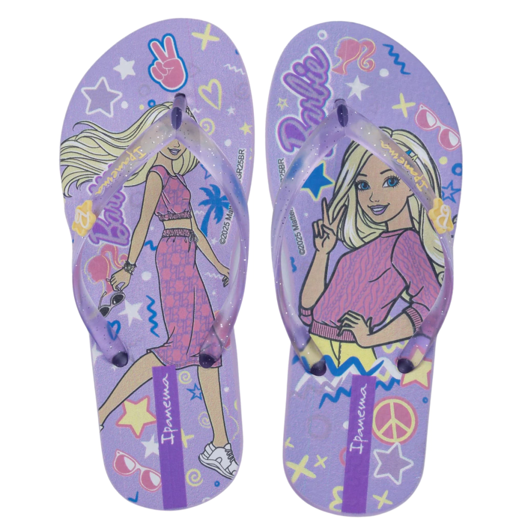 BQ421 CHINELO IPANEMA BARBIE ME LILAS/GLITTER