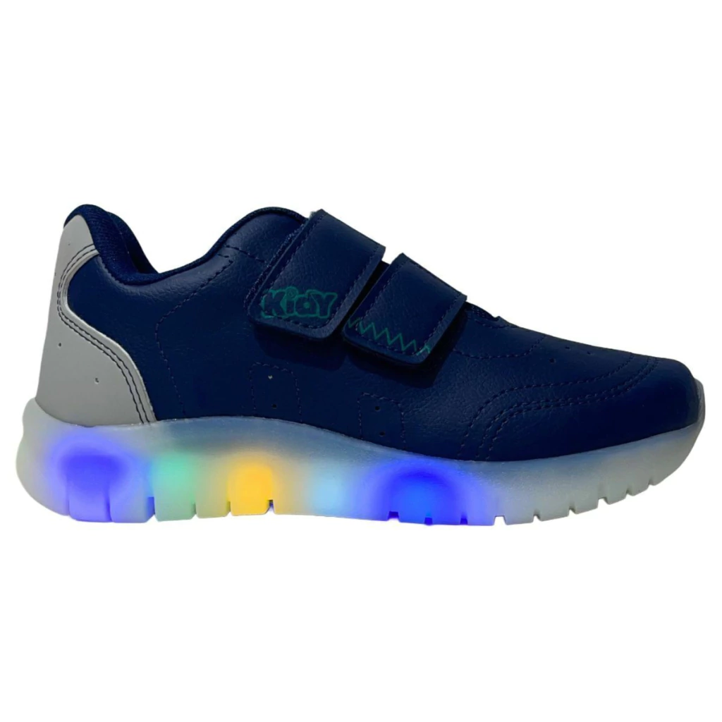 Tênis Infantil Kidy Fun Ligth Com Luz Led Anatômico 035-0095