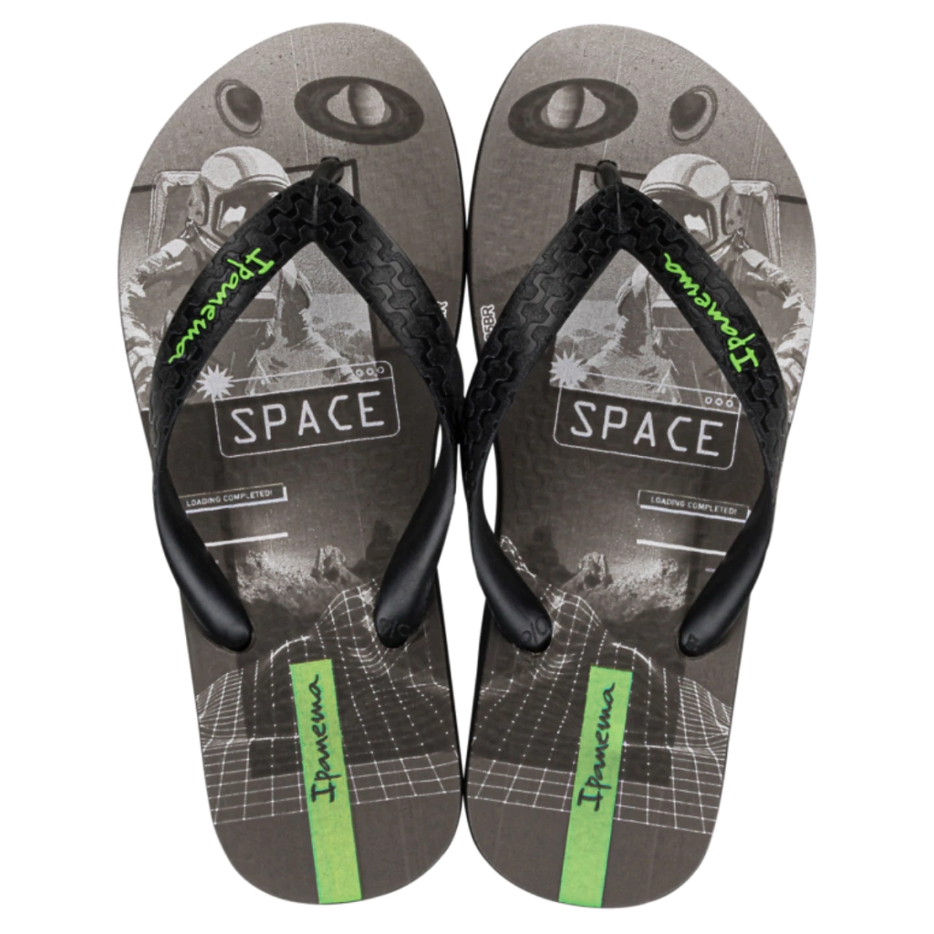 AZ855 CHINELO IPANEMA TEMAS INF PRETO/PRETO