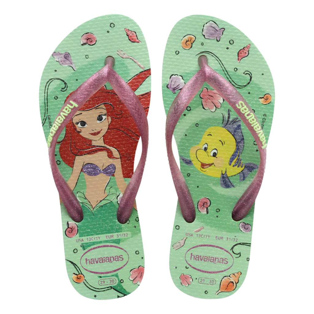 SANDALIAS HAVAIANAS KIDS SLIM PRINCESS VERDE/VERDE CHA