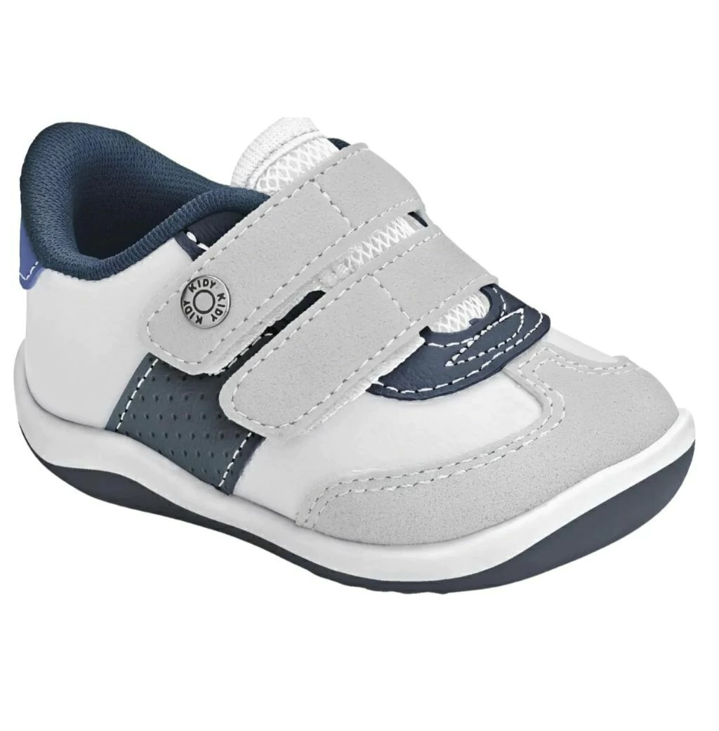 Tênis Infantil Masculino Baby Kidy Colors Equilibrio Azul Marinho