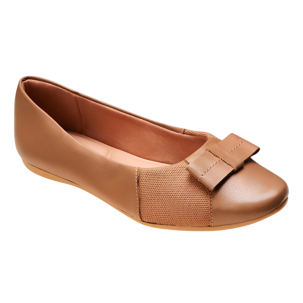 SAPATILHA EM COURO CAMEL T7567004007