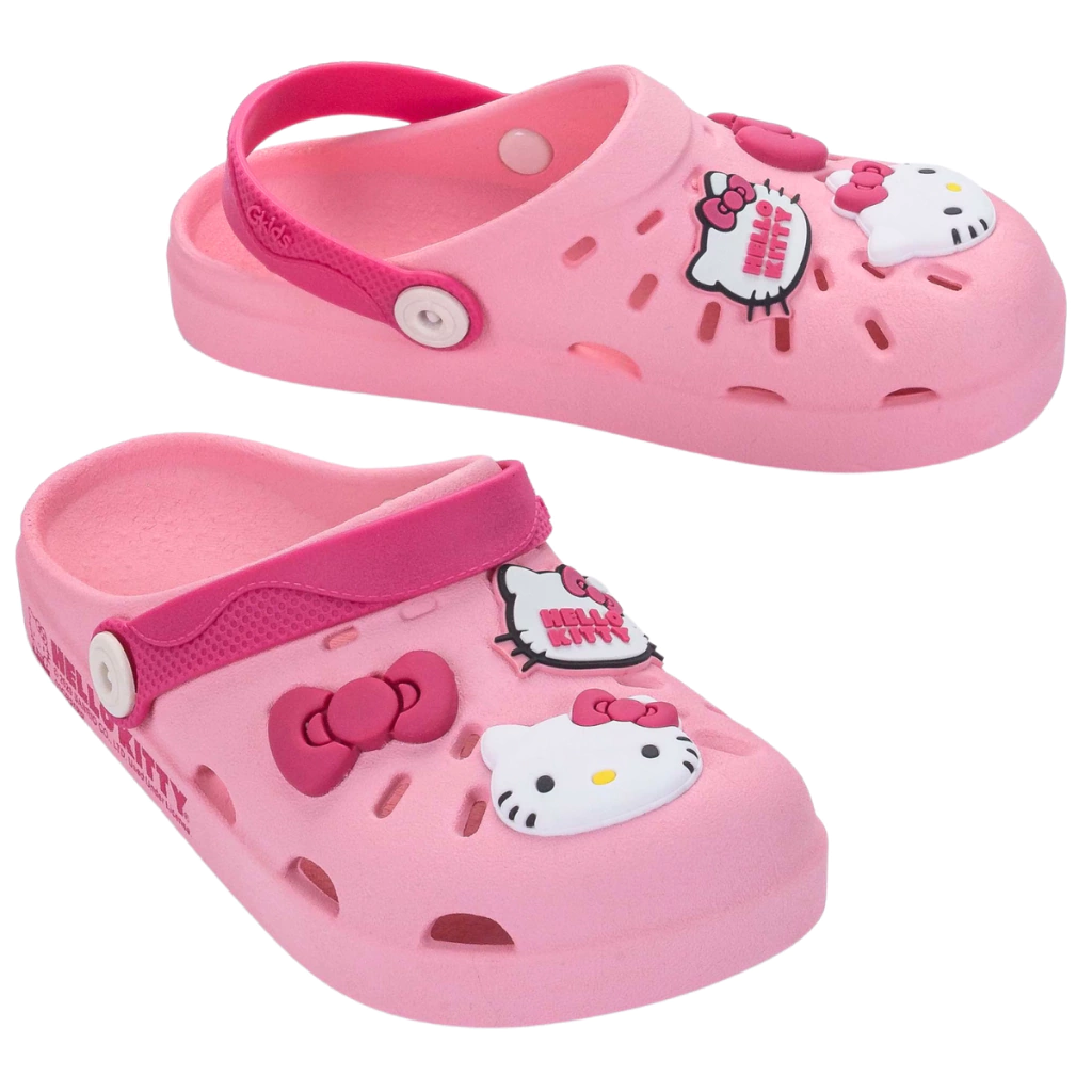 BO827 BABUCH HELLO KITTY HYPE ROSA/BRANCO