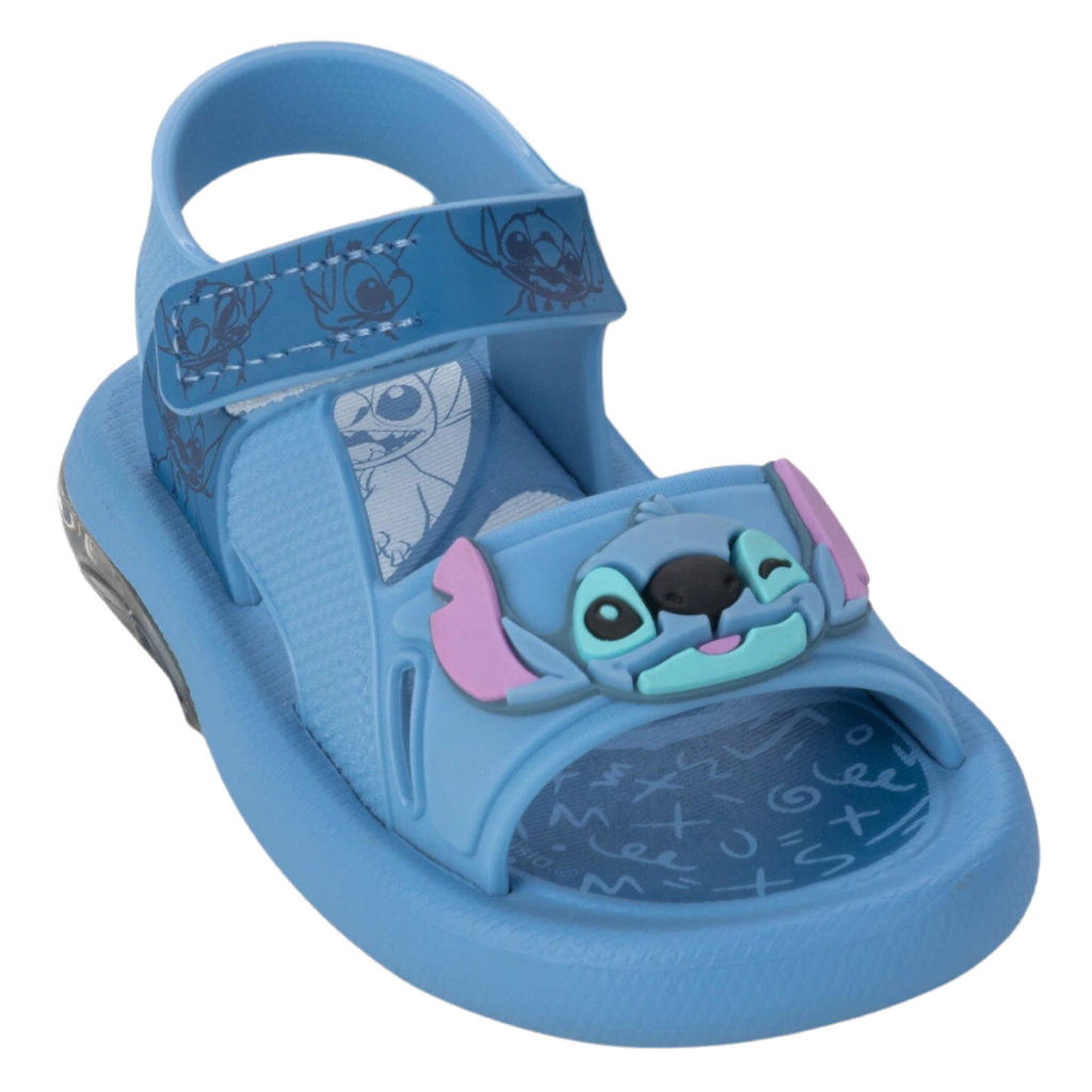 Sandália de Bebê Azul Disney Led Grendene Kids