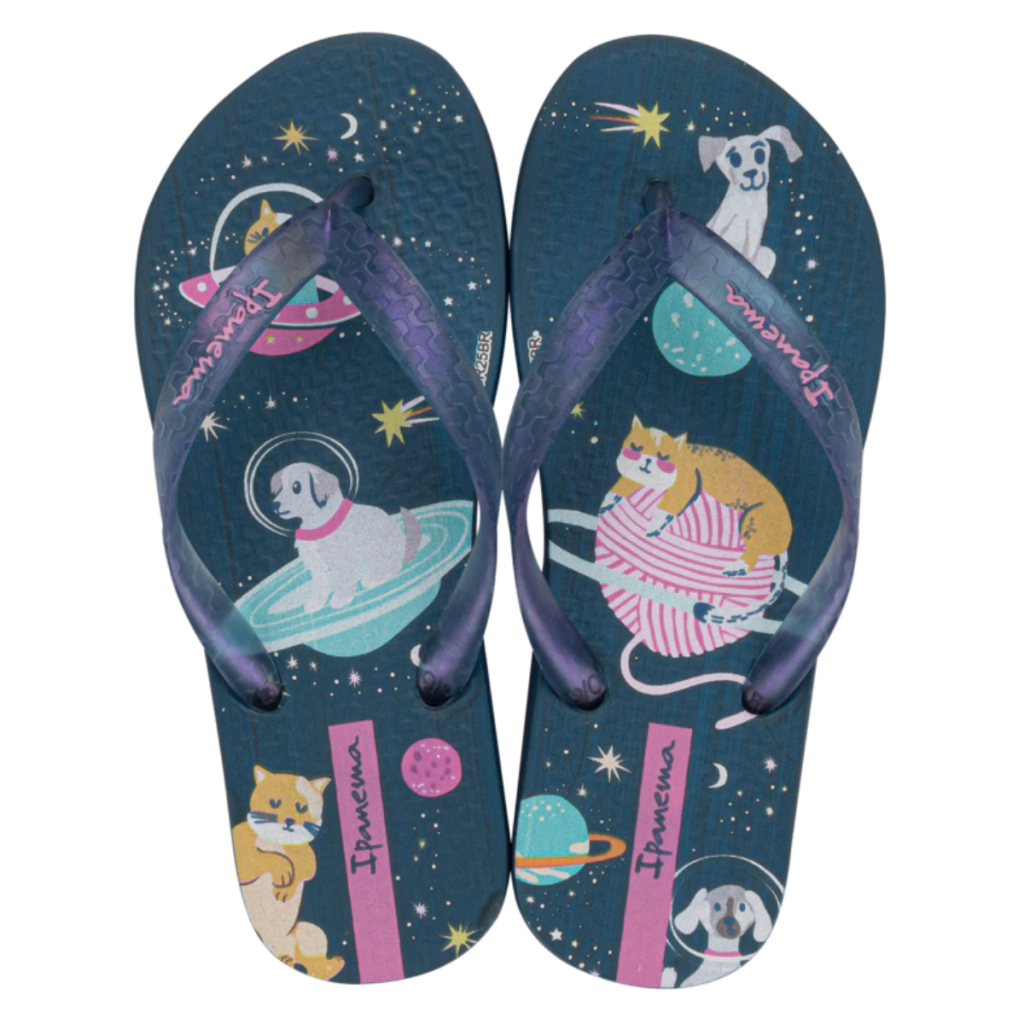 BK640 CHINELO IPANEMA TEMAS INF AZUL/AZUL