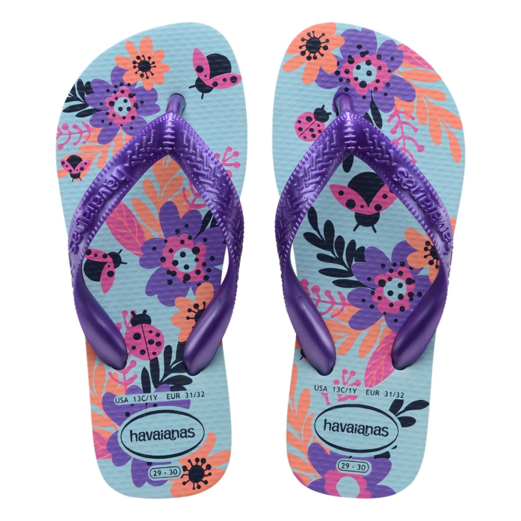 SANDALIAS HAVAIANAS KIDS FLORES FC AZUL WATER