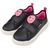TENIS INFANTIL MENINA PAMPILI SMILE UP PRETO PINK FLUOR SINTÉTICO - zbr shoes