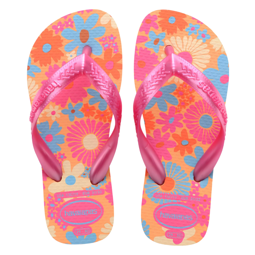 SANDALIAS HAVAIANAS KIDS FLORES FC PESSEGO
