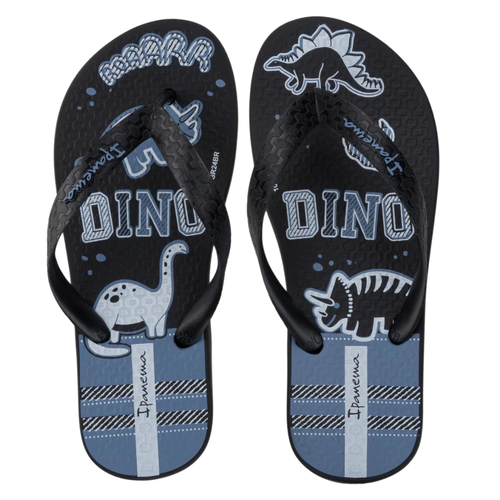 BJ241 CHINELO IPANEMA FANTASIA PRETO/AZUL