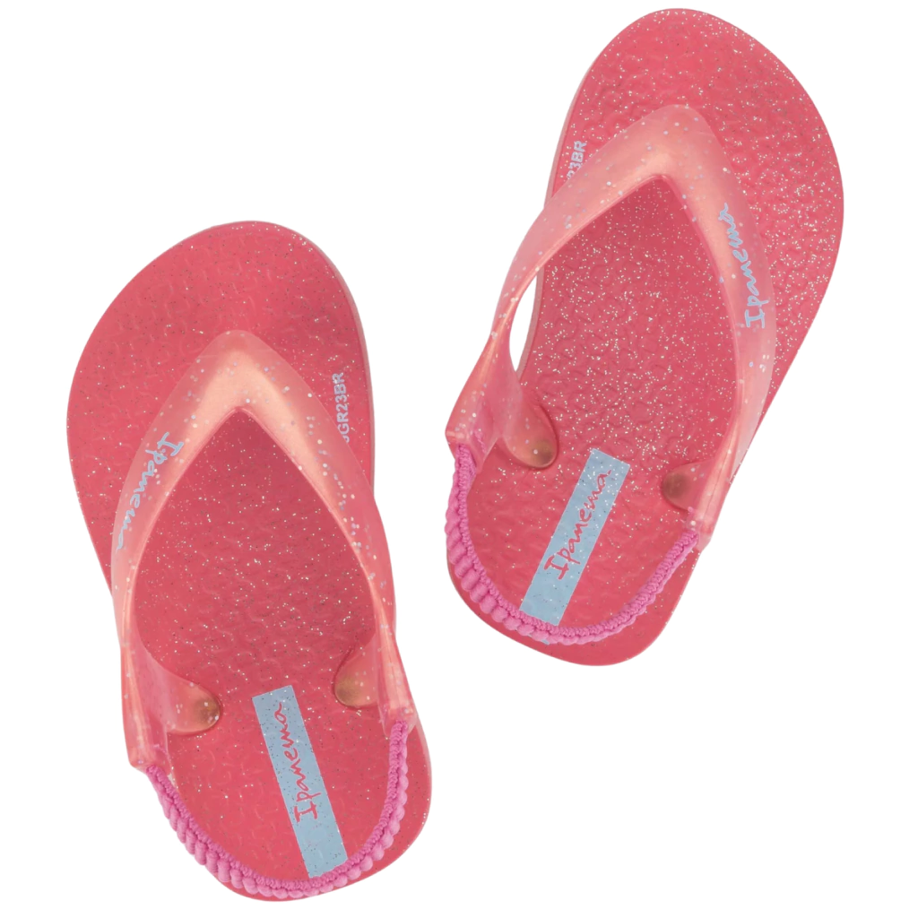 Chinelo de Dedo Bebê Ipanema Glitter Rosa/Rosa