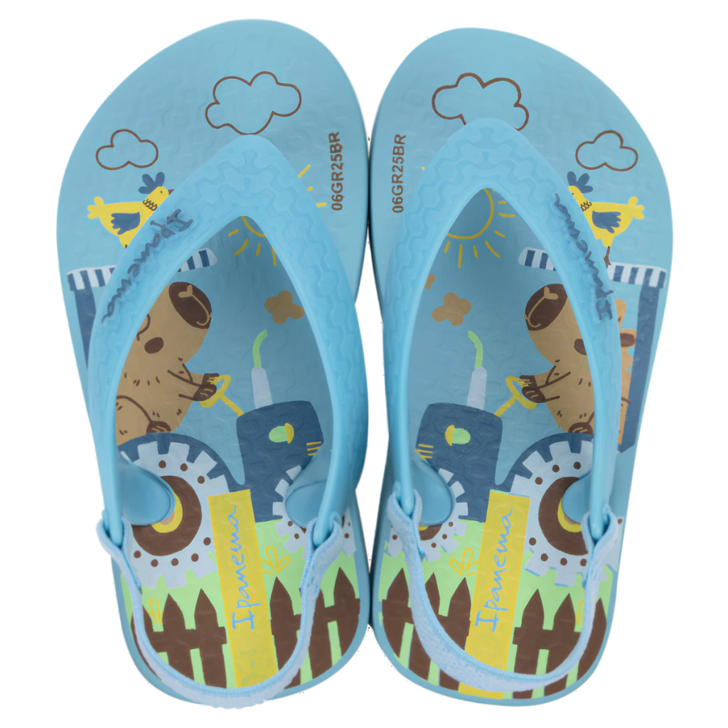 Sandália Ipanema Baby Azul Capivara