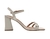 Sandália Feminina Vizzano Com Detalhe Dourado Salto Bloco Quadrado - zbr shoes