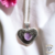 Collar Corazón de Turmalina y Amatista (Protección y Calma) - comprar online