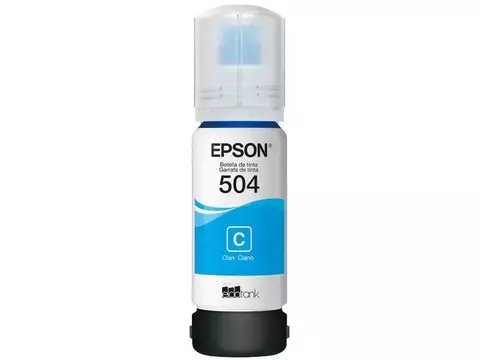 Garrafa de Tinta Epson T504 Ciano Original Refil - comprar online
