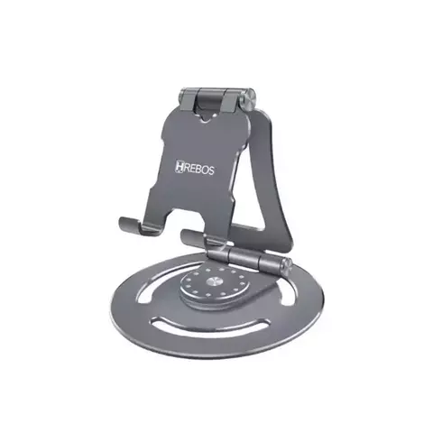 Suporte De Mesa Articulado 360º Alúminio P/Celular E Tablet - Hrebos
