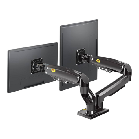 Suporte 2 Monitores 17 a 27 Articulado com Pistão a Gás F160 NB - comprar online