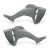 KIT PLASTICO MY26 CRF 250F/ CRF 300F - CINZA/GREY - Misse Racing - Peças e acessorios para motos