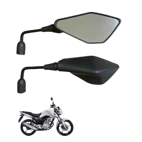PAR DE RETROVISOR KAWASAKI Z400 HASTER FIXA H ADAPTADO PARA TITAN/FAN/START 125/150/160
