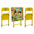 Conjunto de Mesa Infantil Zoológico com 2 Cadeiras Açomix
