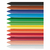 Giz de Cera 12 Cores Jumbo Faber Castell na internet