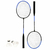Kit Badminton Raquete e Peteca Azul Redstar