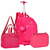 Kit Mochila de Rodinha Rebecca Bonbon Pink Clio Style RB24043KT