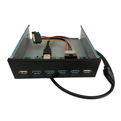 Panel Frontal 5.25 4 Usb 3.0 Y 2 Usb 2.0 Agrega Usb A Tu Pc - comprar online