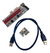 Mineria Riser Pci-e 1x A 16x Ver 008s Ext X Usb 60cm Rig X12 - Tecno4U