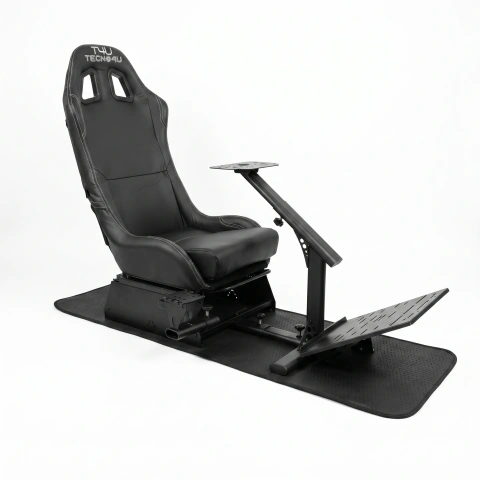 Simulador Carrera Tecno4u Regulable Plegable Butaca Alfombra