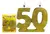 VELA NÚMERO 50 GRANDE CON BRILLO - comprar online