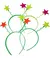 VINCHA PLÁSTICA FLÚO ESTRELLA X4 U - comprar online