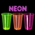 VASO NEÓN X25 U - Moter Descartables