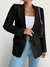 Blazer MINIMEI: Elegância Versátil & Casual Sofisticado,Preto. - comprar online