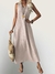 Vestido Longo Decote V - Minimei