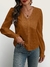 Blusa Lese Floral com Gola V e Manga Bordada - comprar online